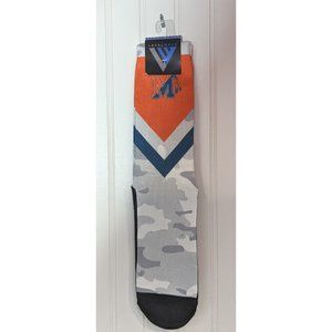 Levelwear Golf Logo Socks Universal Fit‎ Camo With Multicolor M Sport Sock New